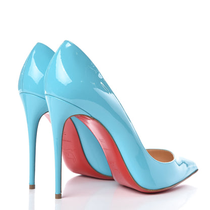 Christian Louboutin Patent Pigalle Follies 100 Pumps 39.5 Pacific 4 of 8