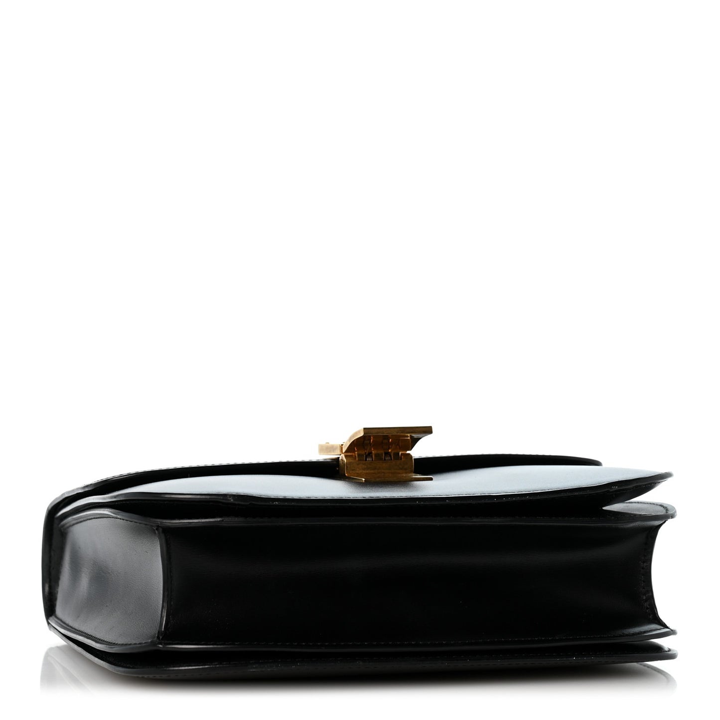 Box Calfskin Medium Classic Box Flap Bag Black