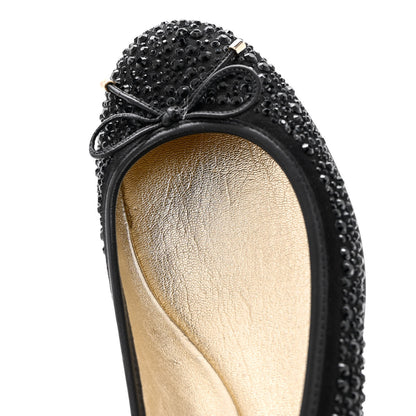 Jimmy Choo Jeweled Weber Ballet Flats 39 Black 11 of 16