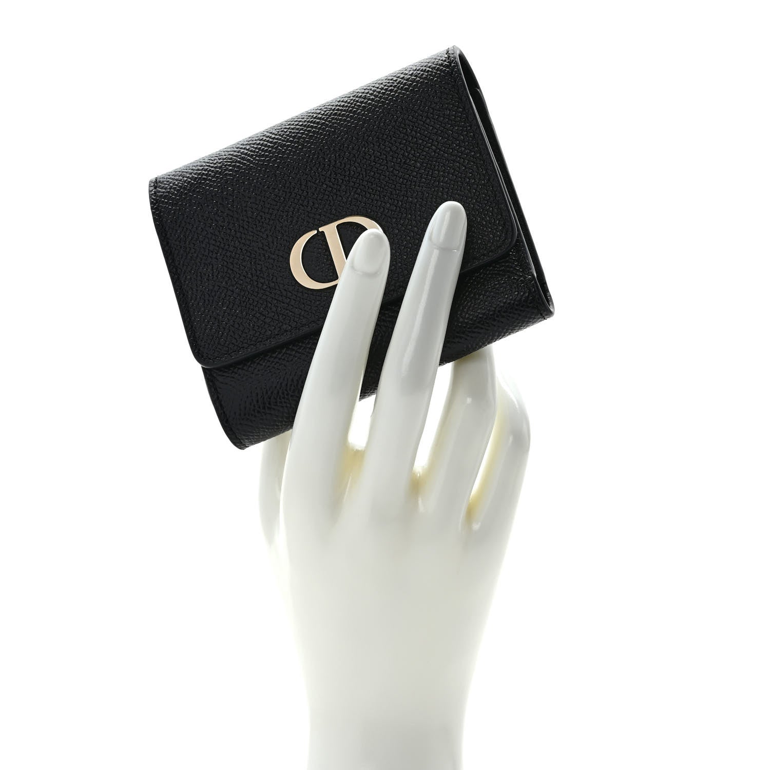 Christian Dior Calfskin 30 Montaigne Wallet Black 2 of 6