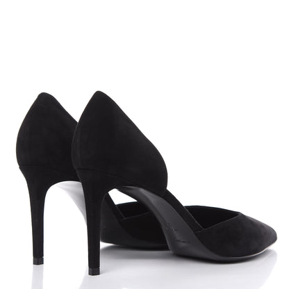 Saint Laurent Kid Scamosciato Skinny D'Orsay 105 Pumps 39.5 Black 4 of 9