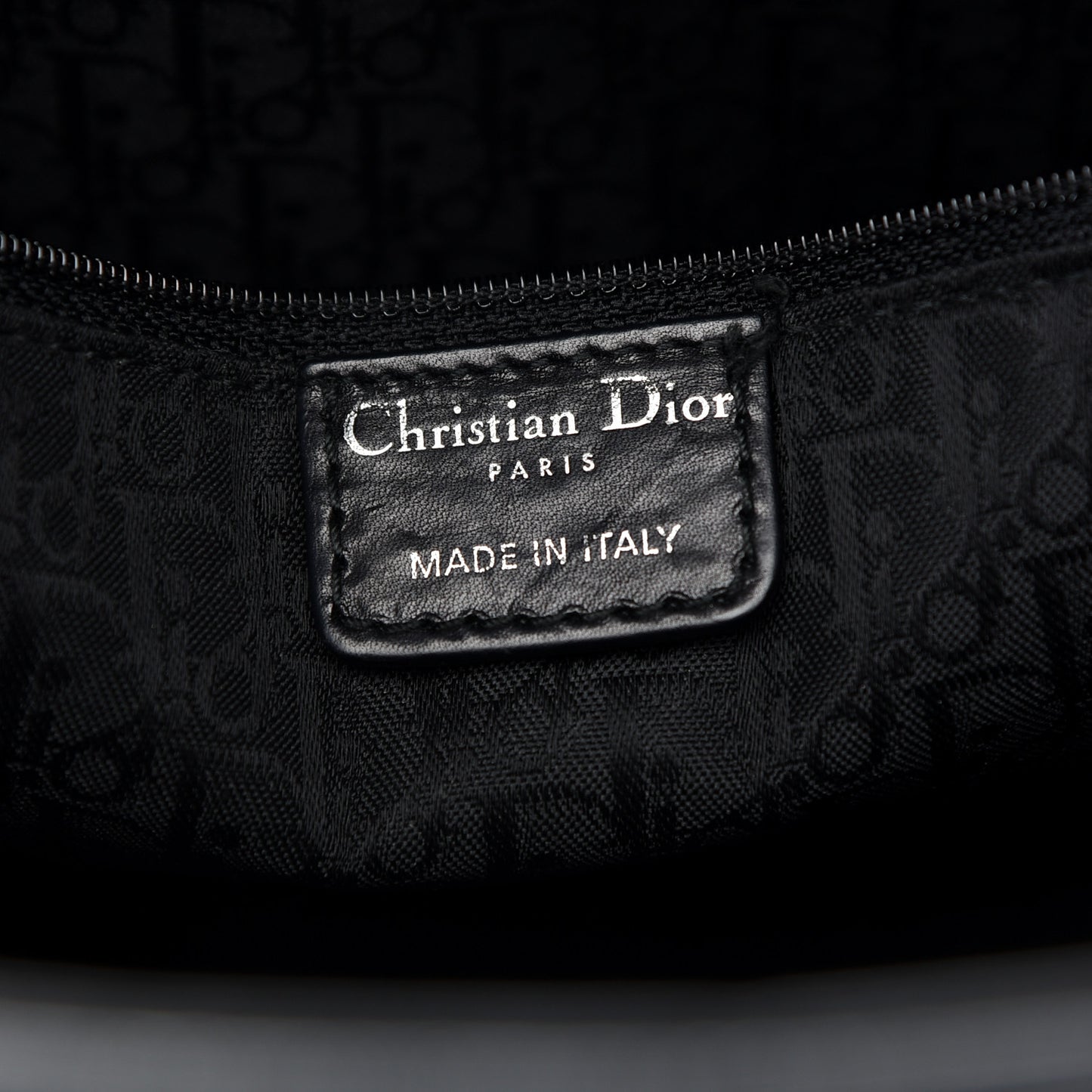 Lambskin Embossed Cannage Large Lady Dior Black