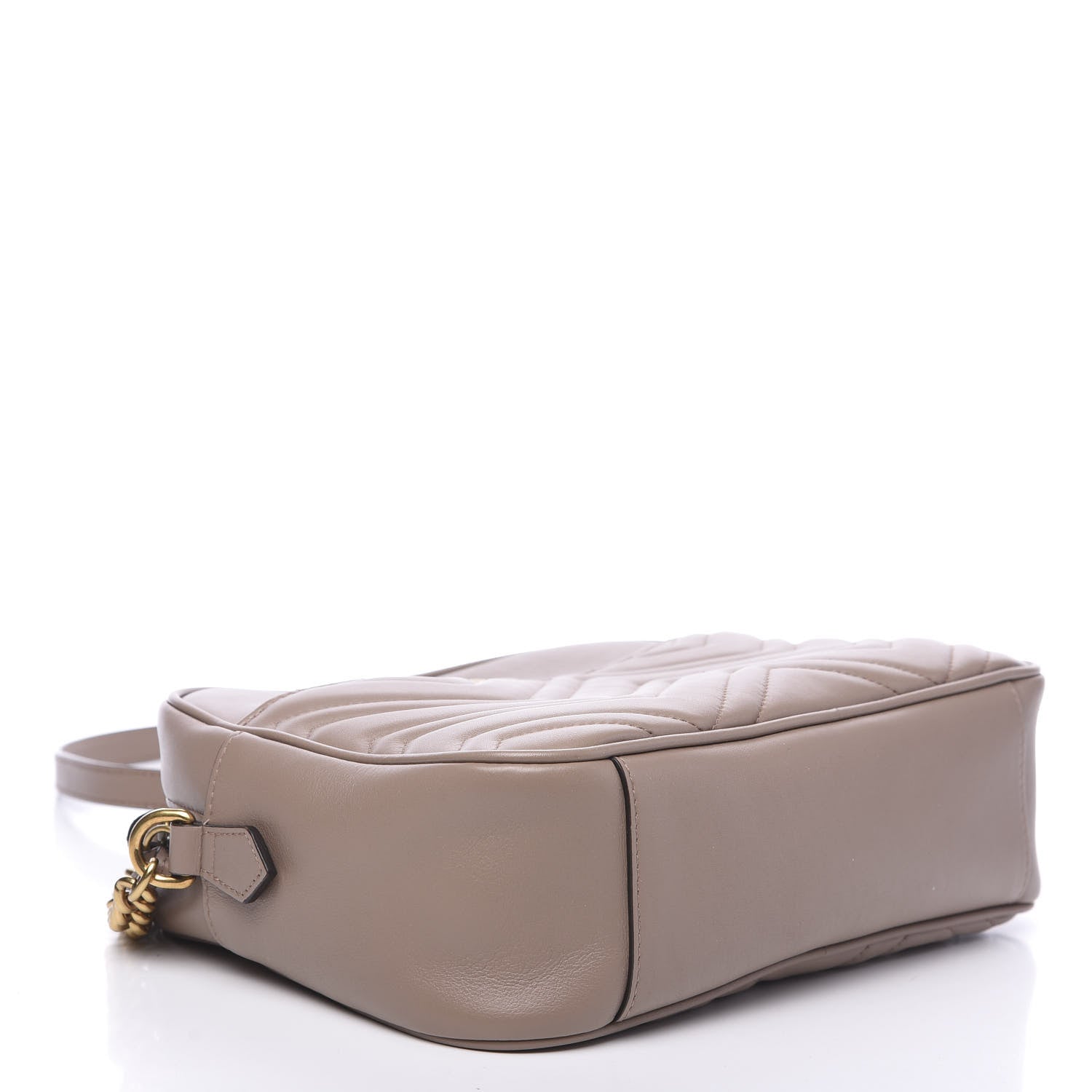 Gucci Calfskin Matelasse Medium GG Marmont Chain Shoulder Bag Porcelain Rose 3 of 11