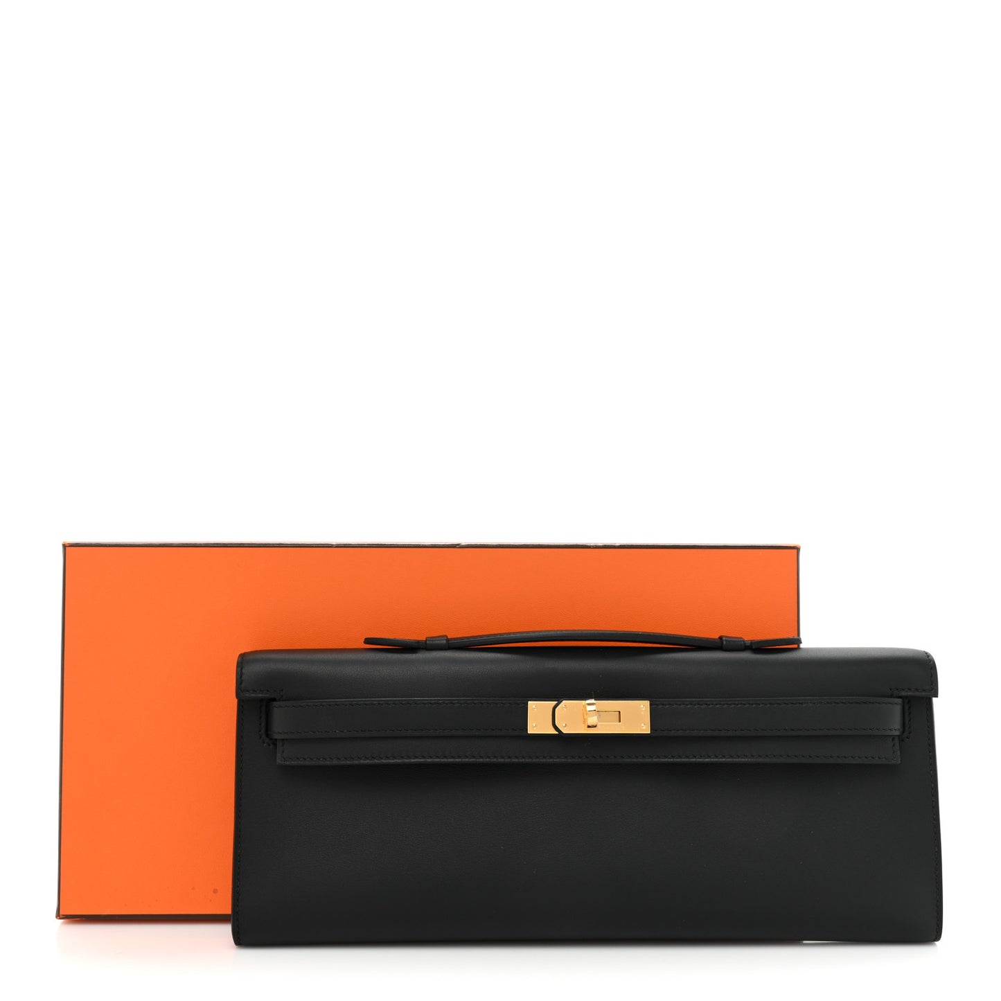 Swift Kelly Cut Clutch Pochette Black