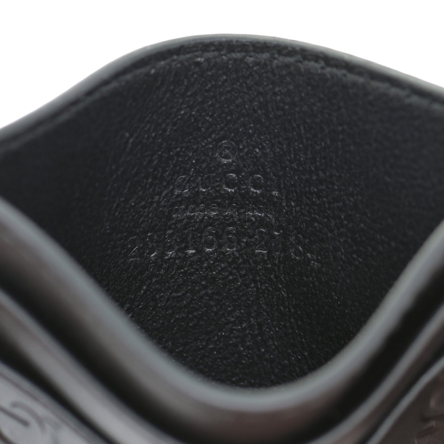 Guccissima Card Holder Black