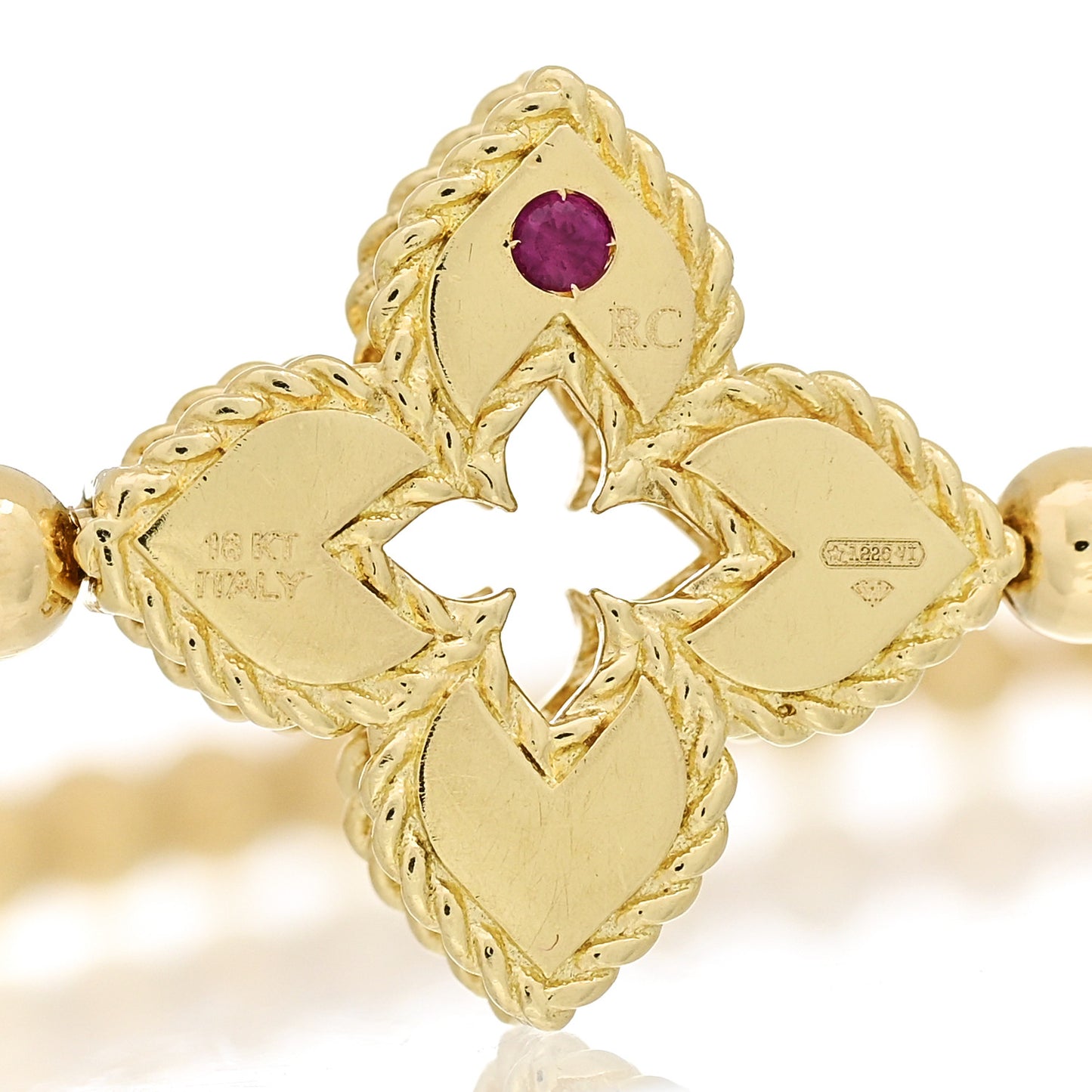 18K Yellow Gold Diamond Petite Venetian Small Station Stretch Bracelet