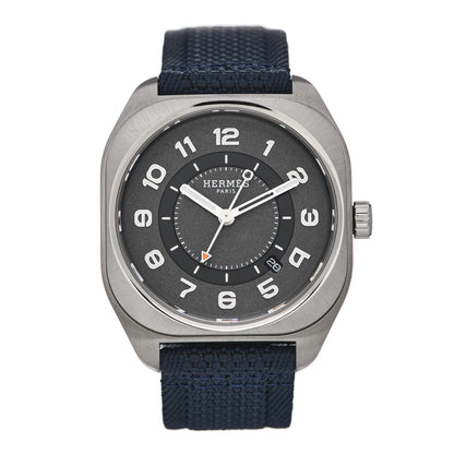 Hermes Titanium Nylon 39mm H08 Automatic Watch Bleu Abysse 1 of 5