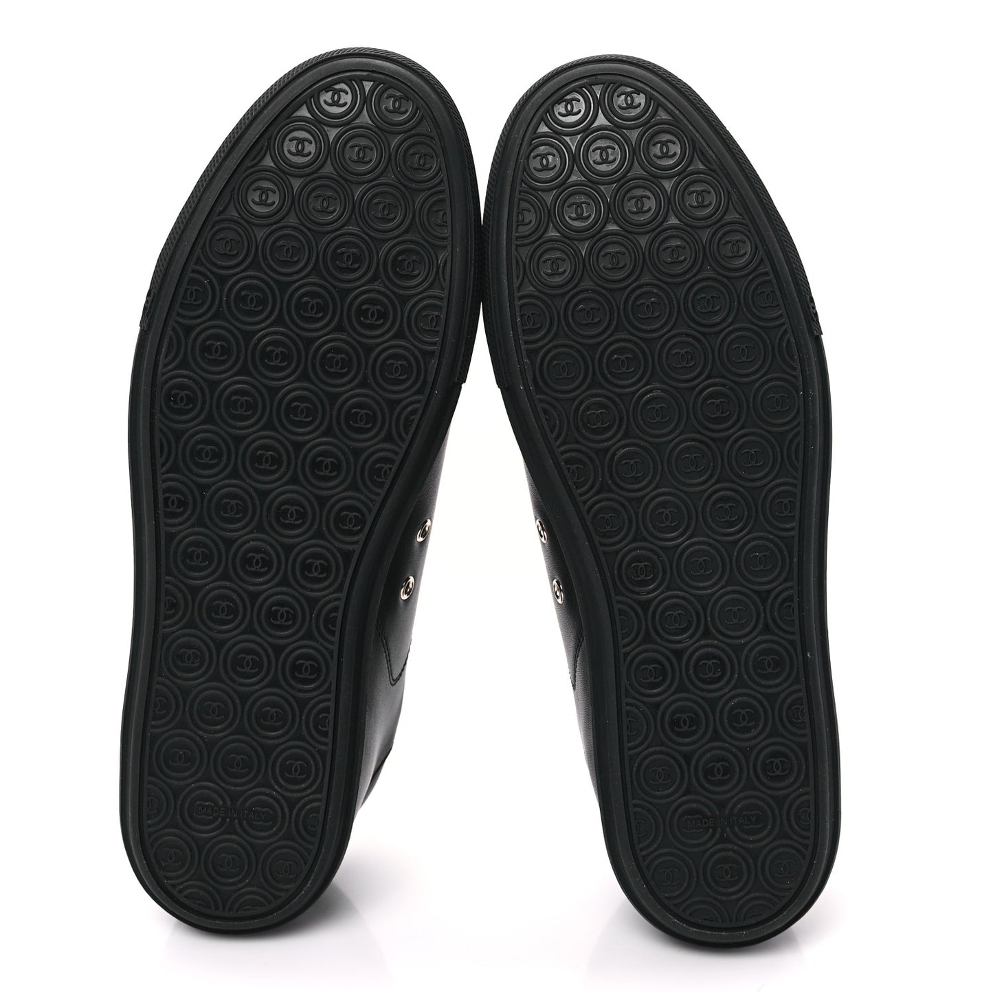 Calfskin Womens Sneakers 37 Black