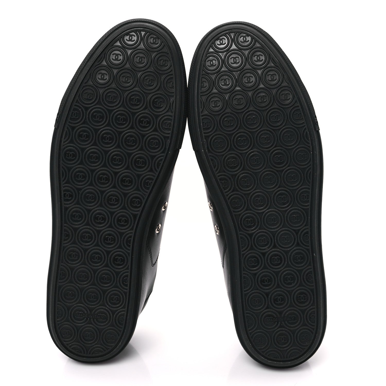 Chanel Calfskin Womens Sneakers 37 Black 5 of 8