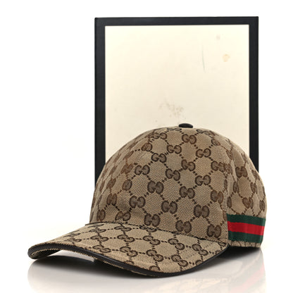 Gucci Monogram Web Baseball Hat XL Beige Cocoa 9 of 9