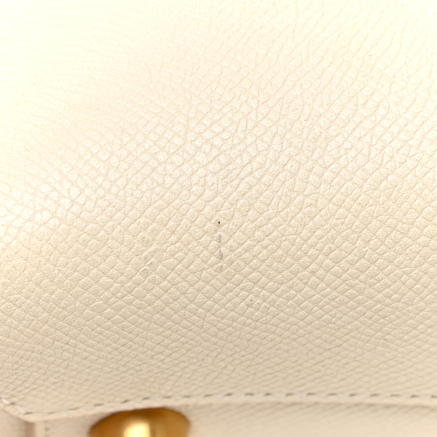 Grained Calfskin Mini Belt Bag White