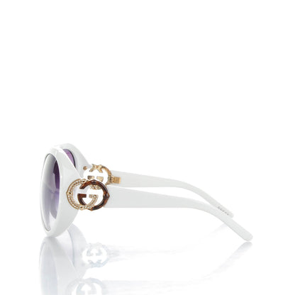 Gucci Bamboo Crystal GG Sunglasses 3069/S White 2 of 6