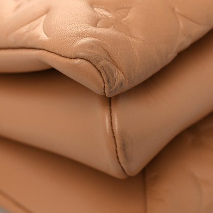 Louis Vuitton Lambskin Embossed Monogram Coussin PM Camel 8 of 11