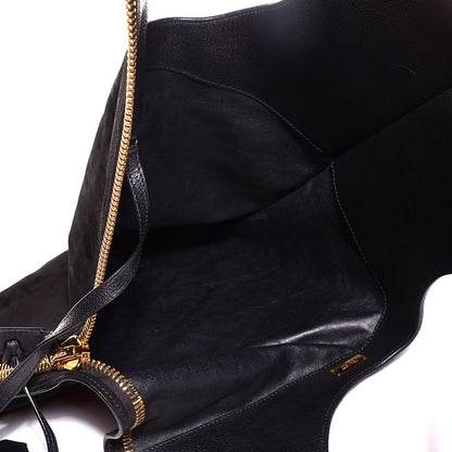Tom Ford Suede Large Alix Padlock And Zip Shoulder Bag Black 13 of 14