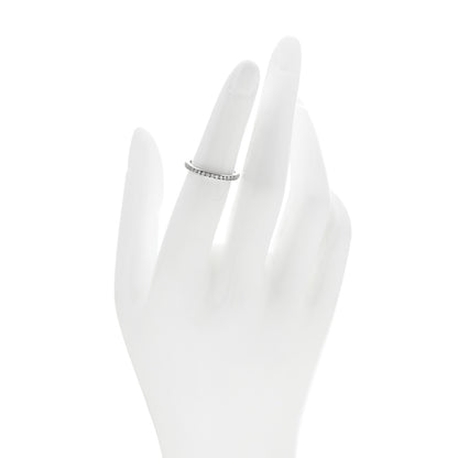 Tiffany Platinum Diamond Half Circle Wedding Band Ring 49 5 2 of 6