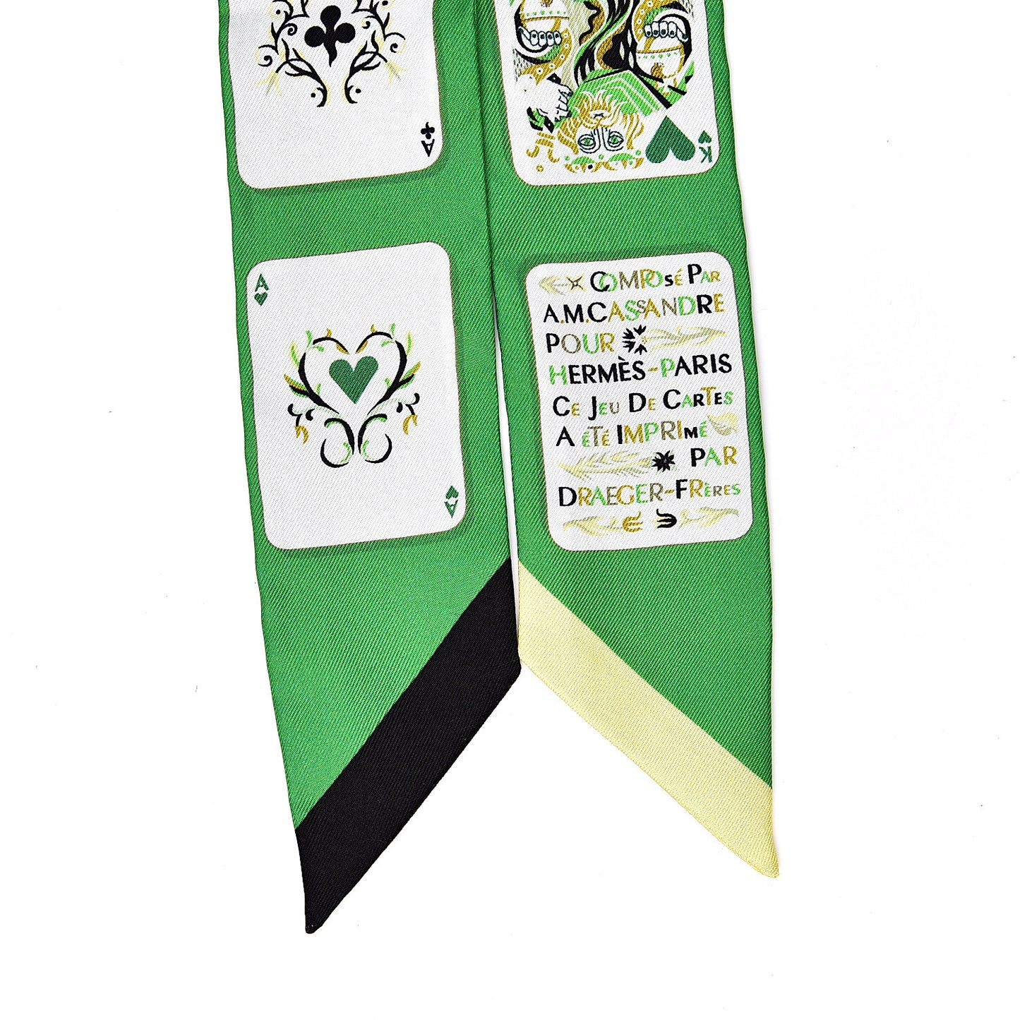 Silk Jeu de Cartes Twilly Vert Emeraude Black Jaune Soufre