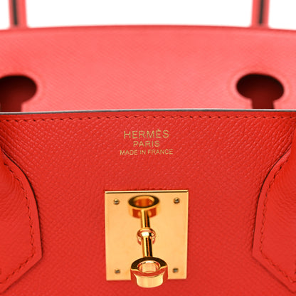 Hermes Epsom Birkin 30 Rouge Tomate 6 of 10