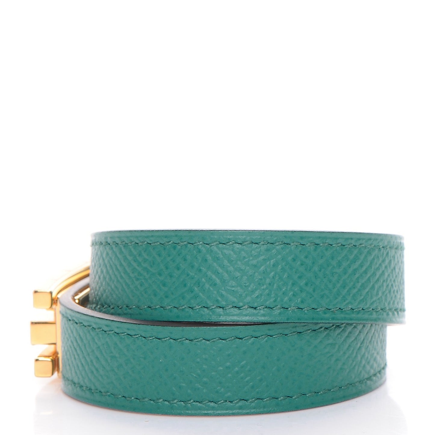 Drag Double Tour Bracelet Bleu Paon