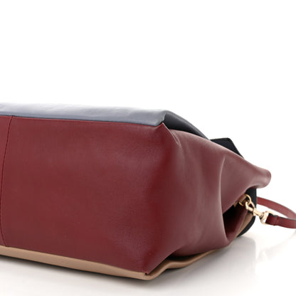 Valentino Garavani Calfskin Pony Hair Colorblock Mime Single Handle Bag Multicolor 10 of 11