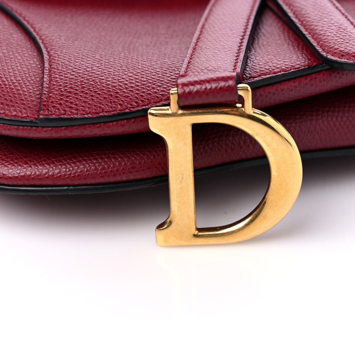 Calfskin Mini Saddle Bag Red
