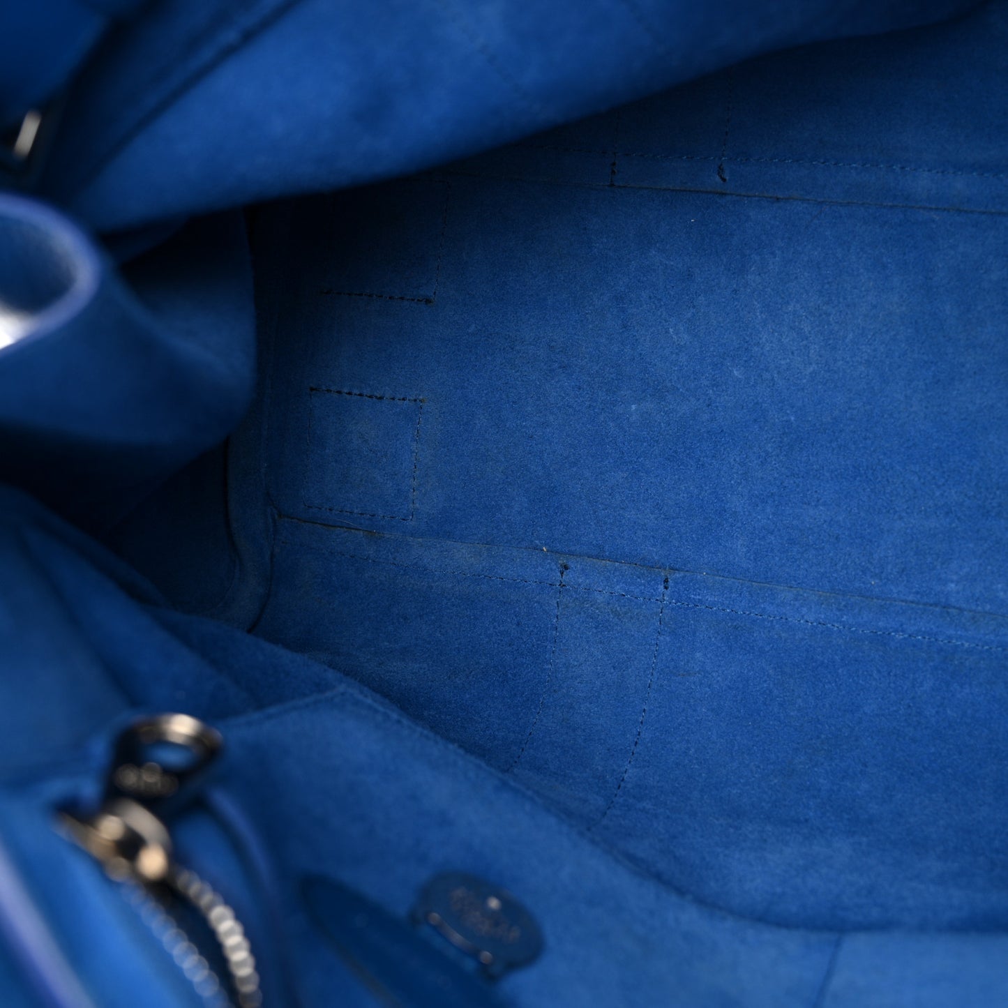 Shiny Goatskin Bayswater Cosmic Blue