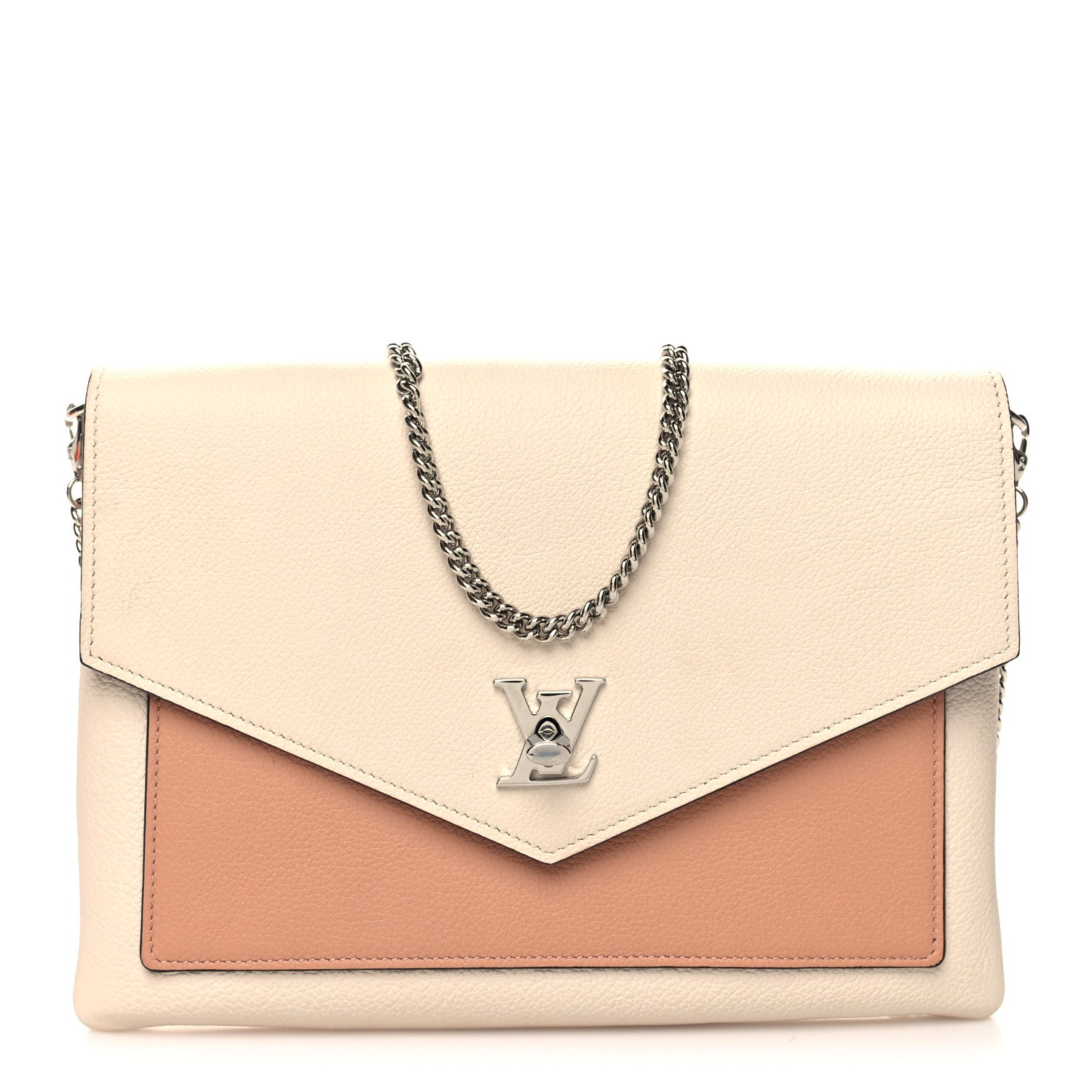 Louis Vuitton Soft Calfskin My Lockme Pochette Rose Silk Quartz 1 of 11