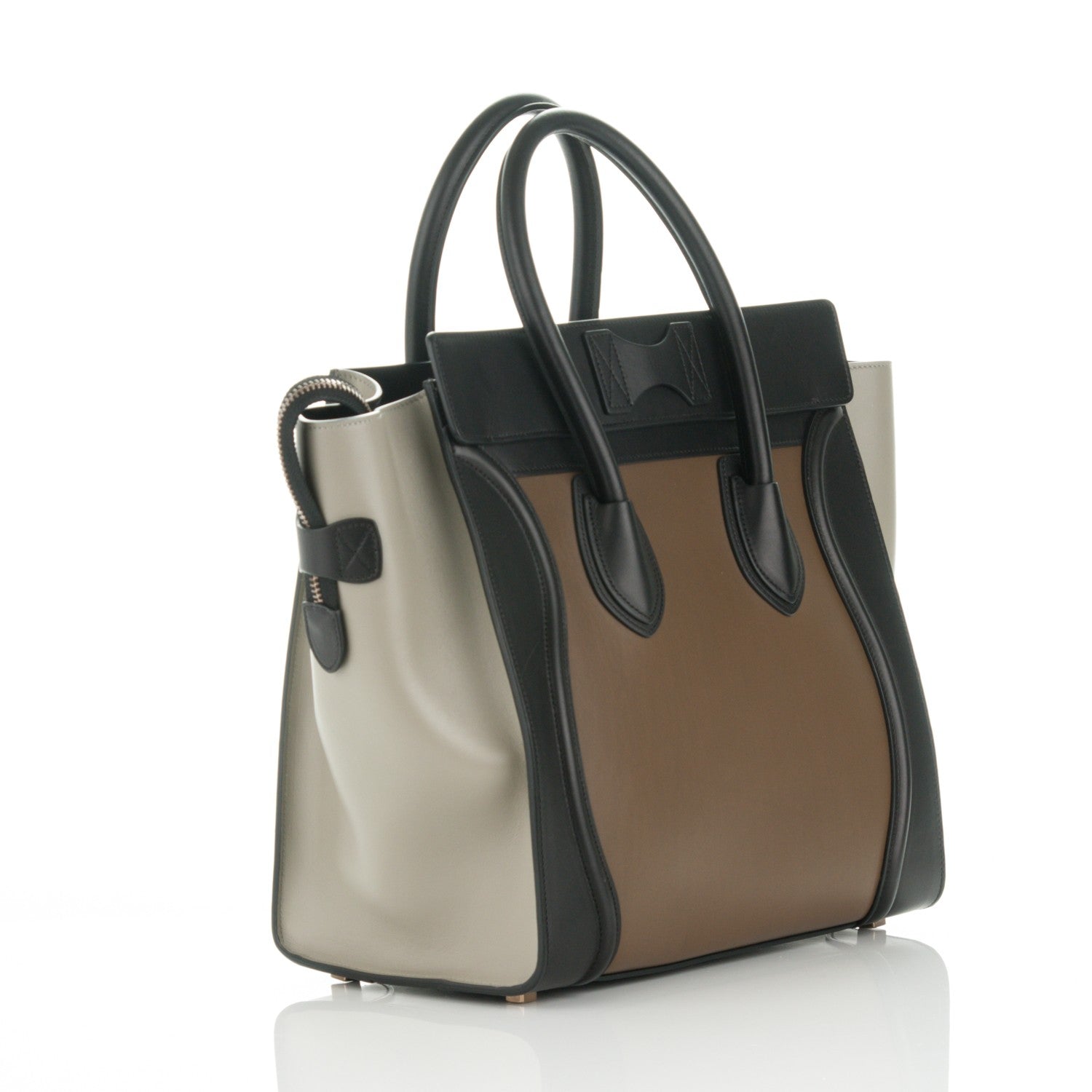Celine Satin Calfskin Mini Tri-Color Luggage Multicolor 3 of 7