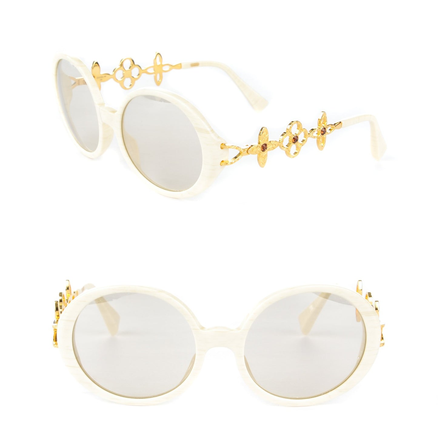 Round Ode Sunglasses Z0086W Ivory