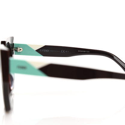 Fendi Acetate Facets Oversized Cat Eye Sunglasses FF 0151/S Brown 5 of 7