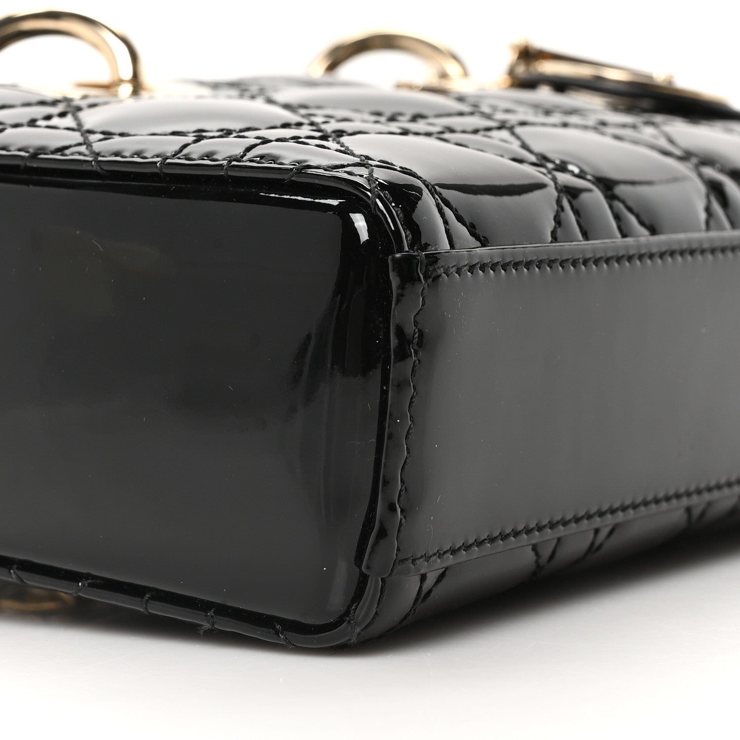 Christian Dior Patent Cannage Small Lady D-Joy Black 8 of 10