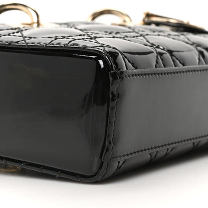 Christian Dior Patent Cannage Small Lady D-Joy Black 8 of 10