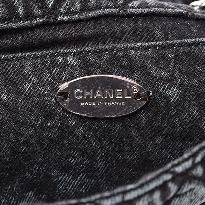 Chanel Denim Quilted Small Denimpression Flap Blue Black 6 of 11
