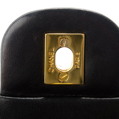 Chanel Lambskin Quilted Medium Double Flap Black 6 of 9