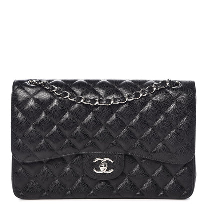 Chanel Caviar Quilted Jumbo Double Flap Black 1 of 9