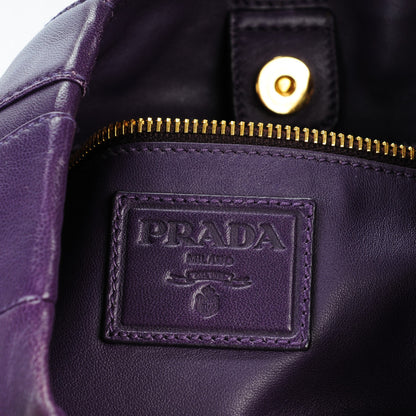 Prada Nappa Stripes Shoulder Bag Viola 6 of 7