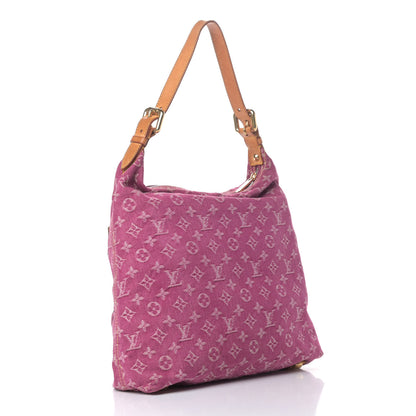 Louis Vuitton Denim Baggy GM Fuchsia 2 of 8