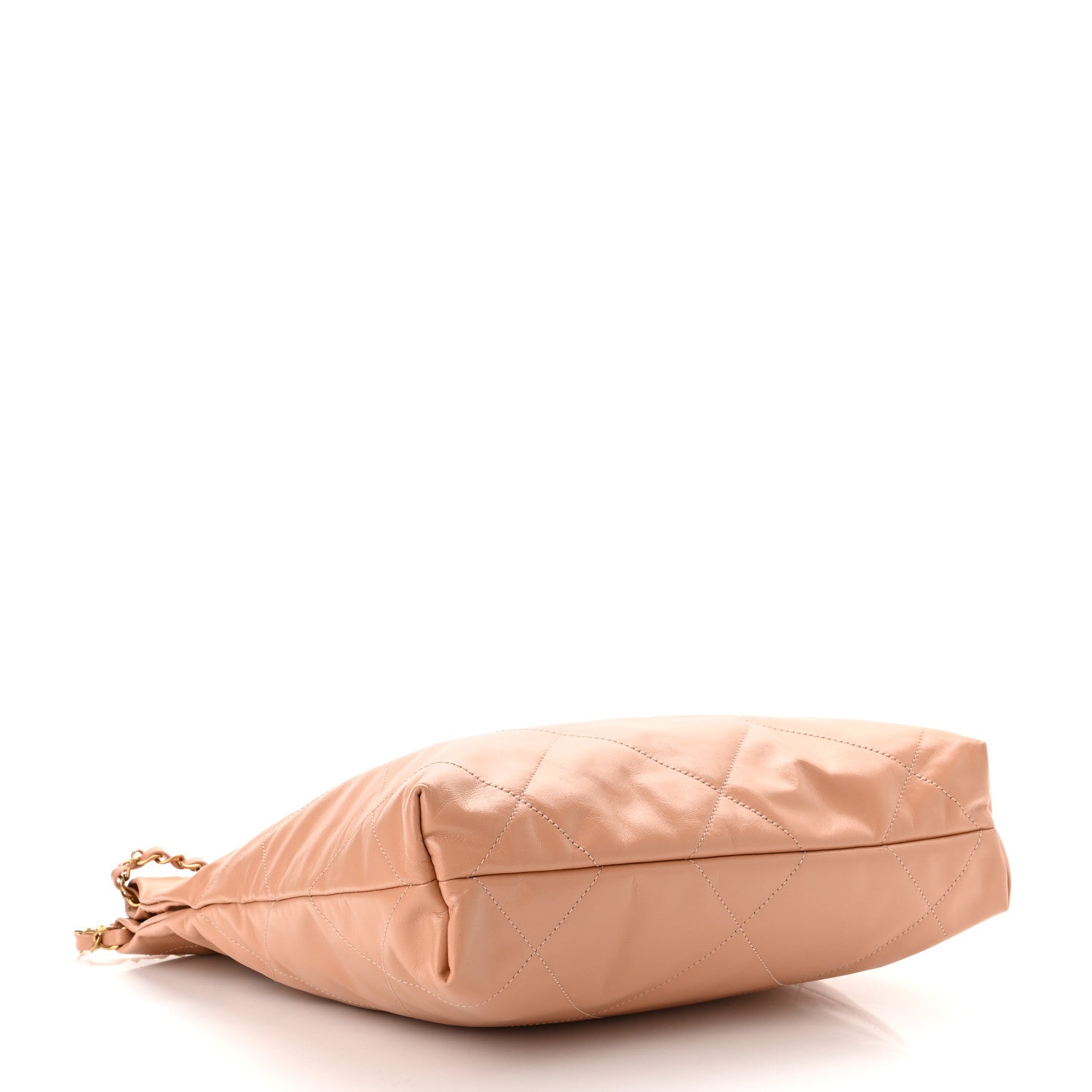 Chanel Shiny Calfskin Quilted Small Chanel 22 Beige 4 of 11