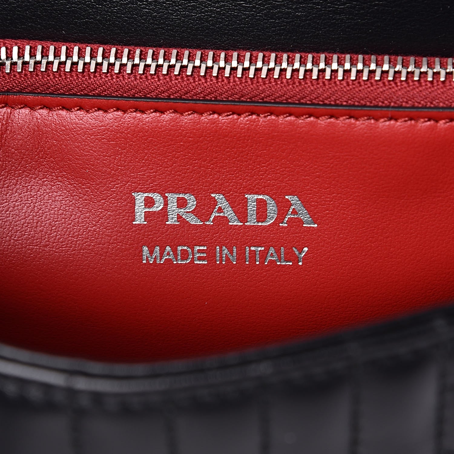 Prada Soft Calf Impunture Medium Diagramme Flap Black 6 of 9