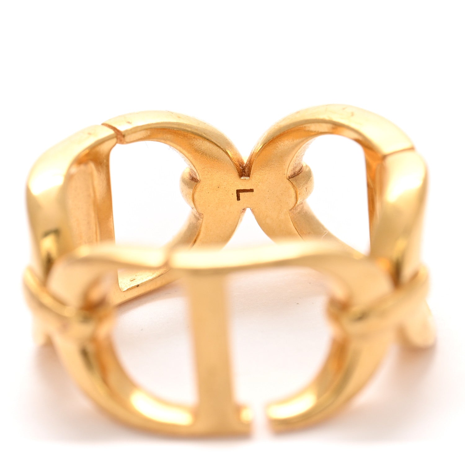 Christian Dior Metal CD Ring L 52 6 Gold 5 of 6