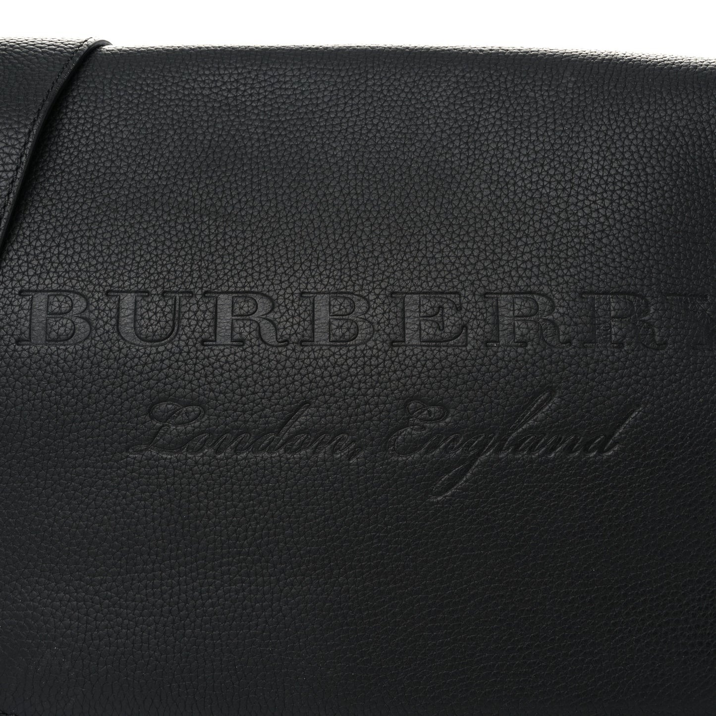 Signature Grain Medium Burleigh Crossbody Bag Black