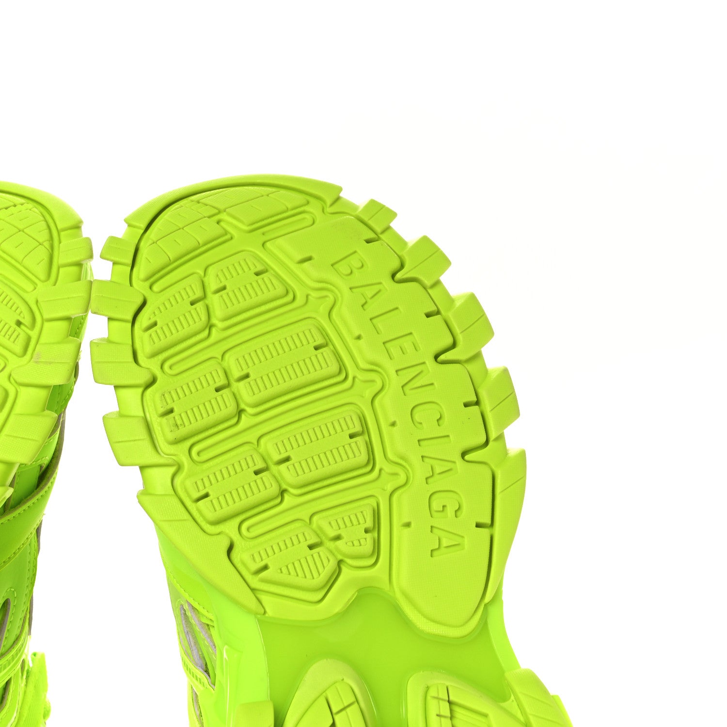 Balenciaga Rubber Mesh Monocolor Mens Track.2 Open Sneakers 41 Fluo Yellow 7 of 9