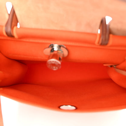Hermes Toile Vache Hunter Herbag Zip 31 PM Orange 5 of 8