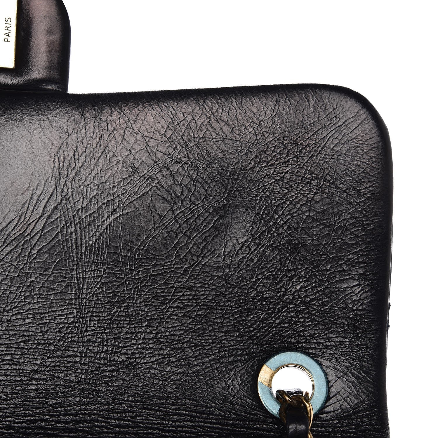 Chanel Calfskin Python Urban Mix Flap Black 8 of 12
