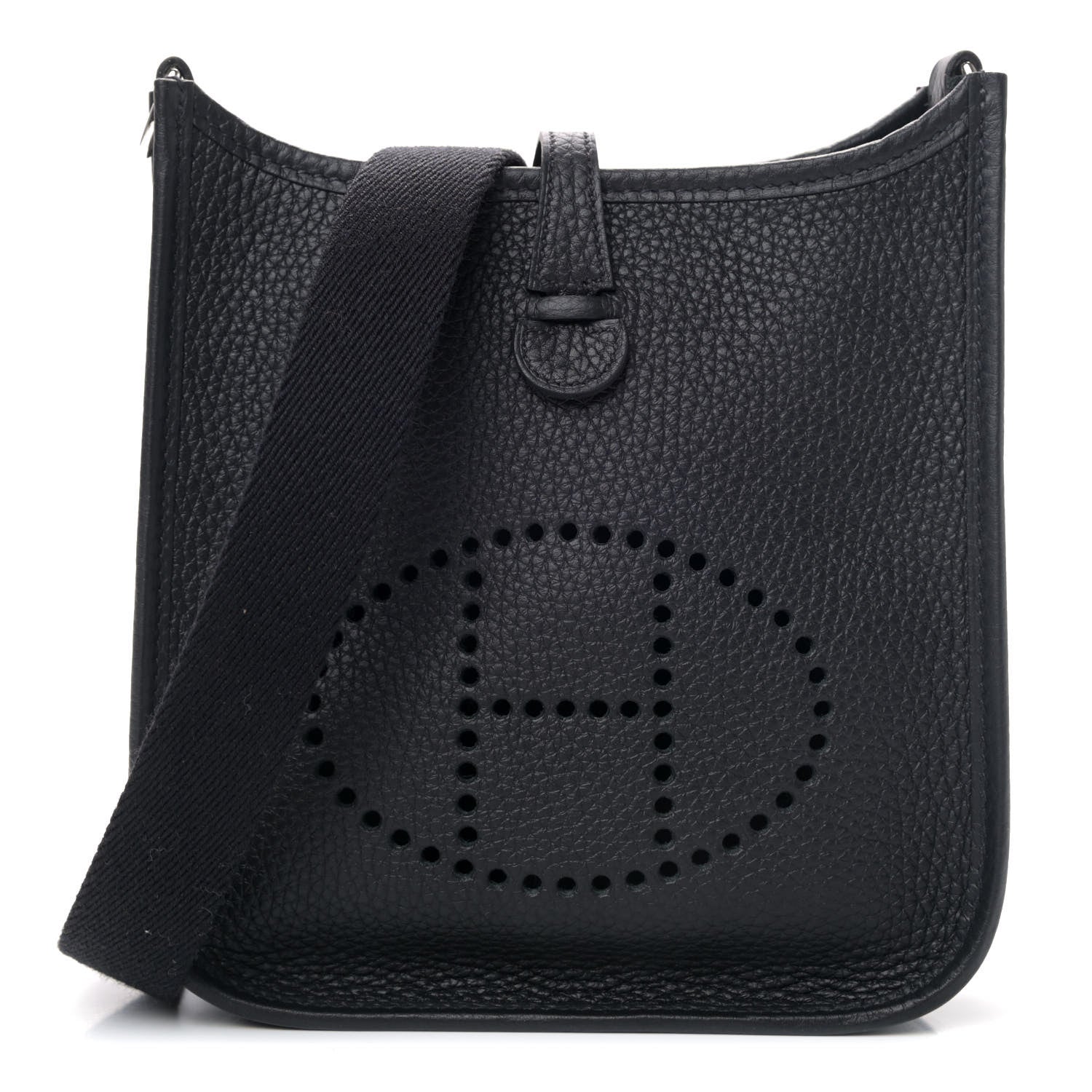 Hermes Taurillon Clemence Evelyne TPM Black 1 of 4
