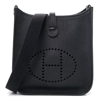 Hermes Taurillon Clemence Evelyne TPM Black 1 of 4