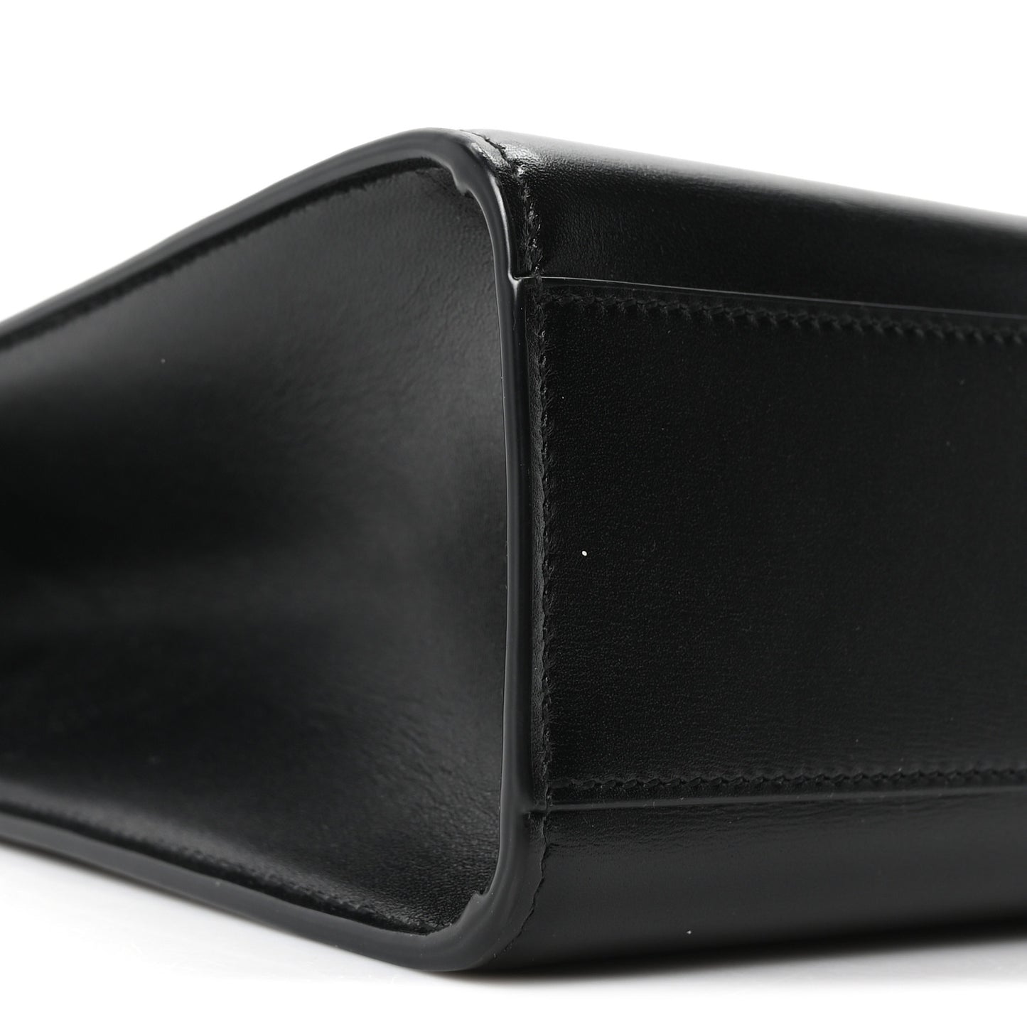 Smooth Calfskin Manhattan Shoulder Bag Black