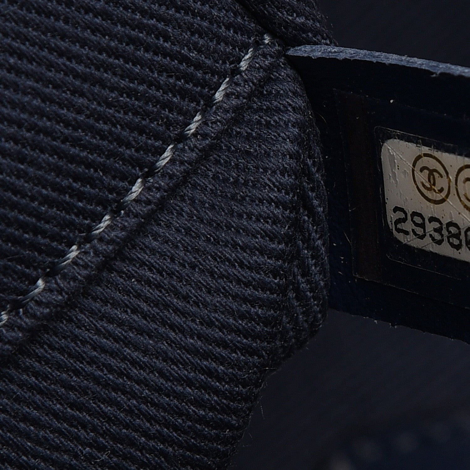 Chanel Mixed Fibers Striped Small Deauville Tote Navy Blue 7 of 10