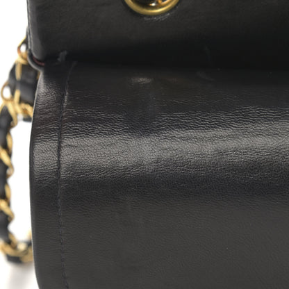 Chanel Lambskin Quilted Medium Double Flap Black 13 of 16