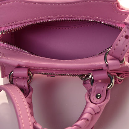 Balenciaga Smooth Calfskin Neo Classic Silver Hardware Super Nano City Crossbody Candy Pink 8 of 15