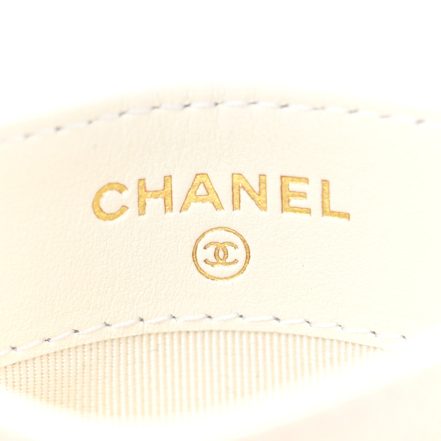 Chanel Caviar Quilted Card Holder White 6 of 9